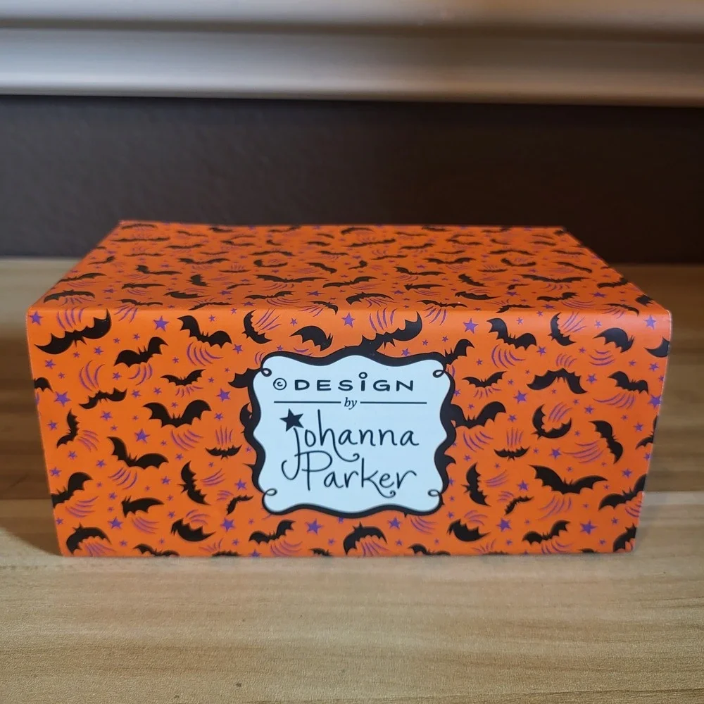Johanna Parker Transpac Pumpkin Salt Pepper Shakers Halloween Witch Top Hat